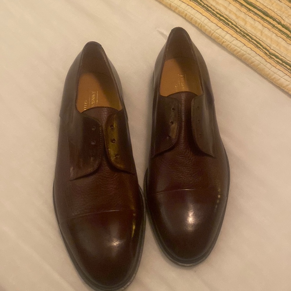 brown dress shoes, never worn, made in Italy
